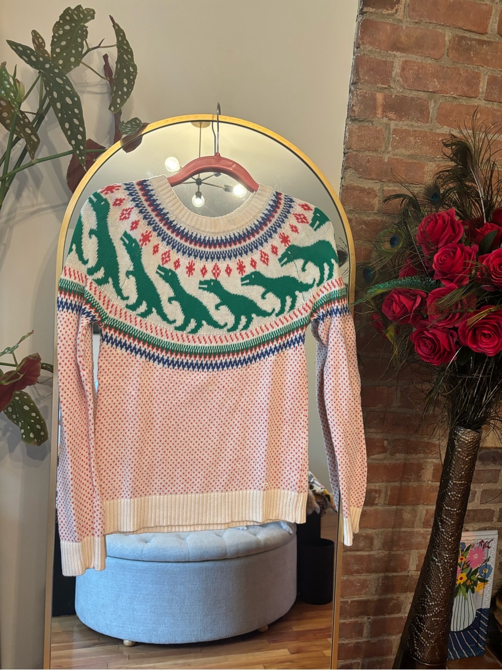 ModCloth dinosaur sweater - Picture 1 of 2